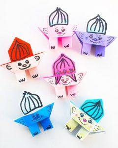 اوریگامی عروسک‌های ترول